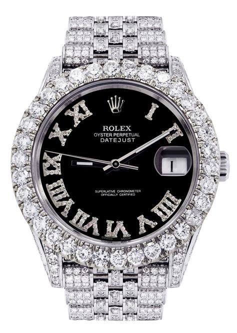 rolex datejust 41 iced out